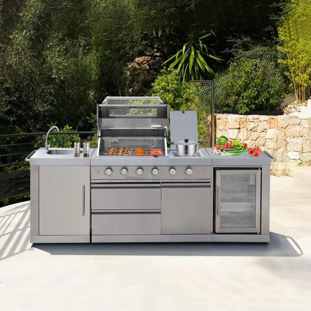 Outdoor Furniture Paint - Уличная кухня с навесом, устойчивая к