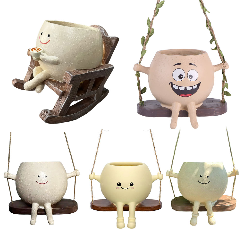 Garden Swing Chair - Креативное кресло-качалка/кашпо в форме качелей для