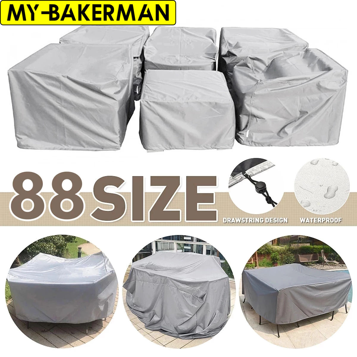 Outdoor Furniture Varnish - Чехлы для мебели для патио, водонепроницаемые,