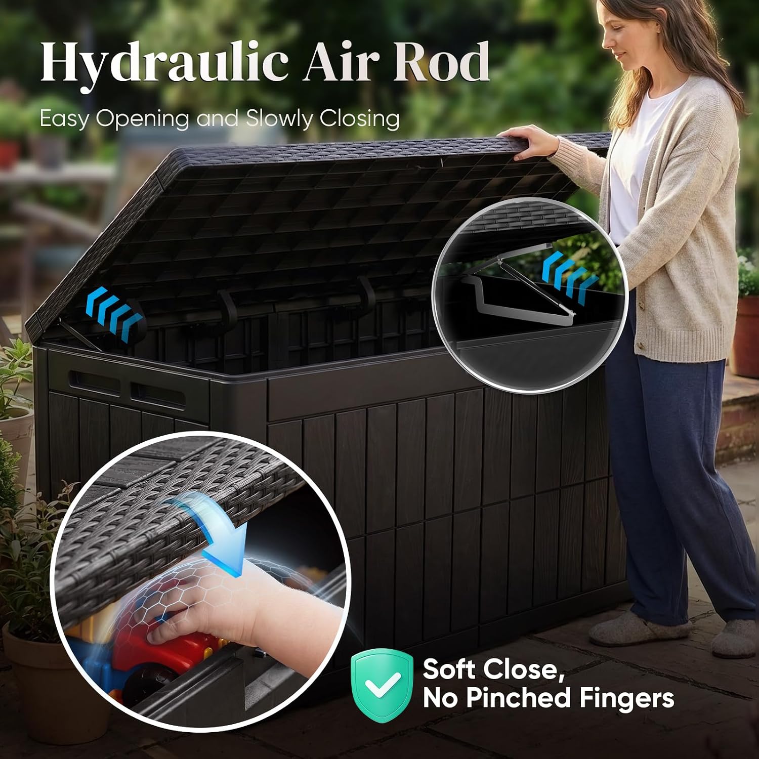 Большой уличный контейнер для  – обзор и цена Garden Storage Box