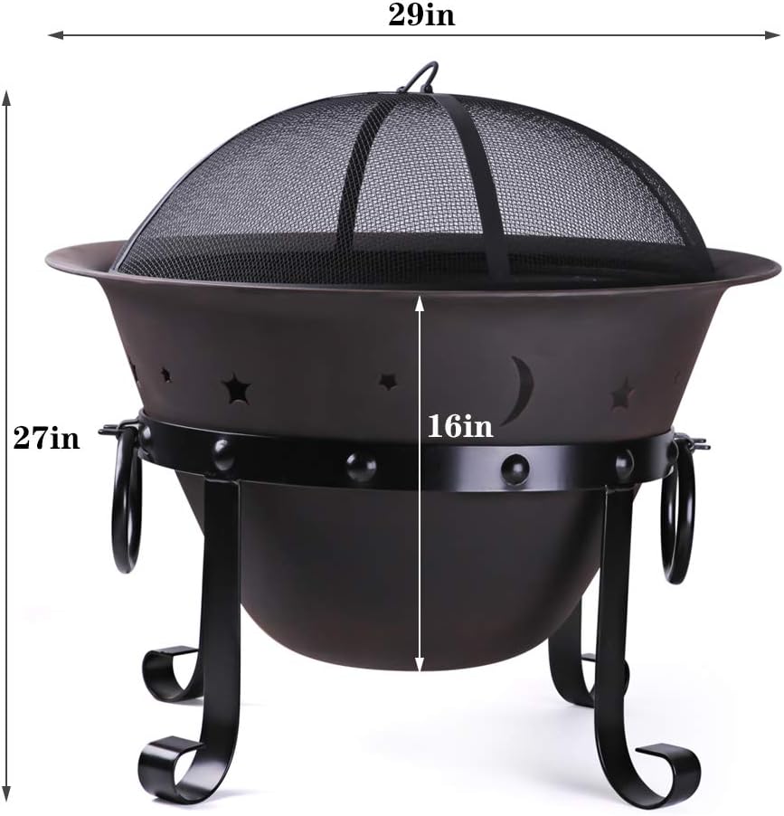 Чугунные очаги для костра, 29  – обзор и цена Fire Pit Bowl