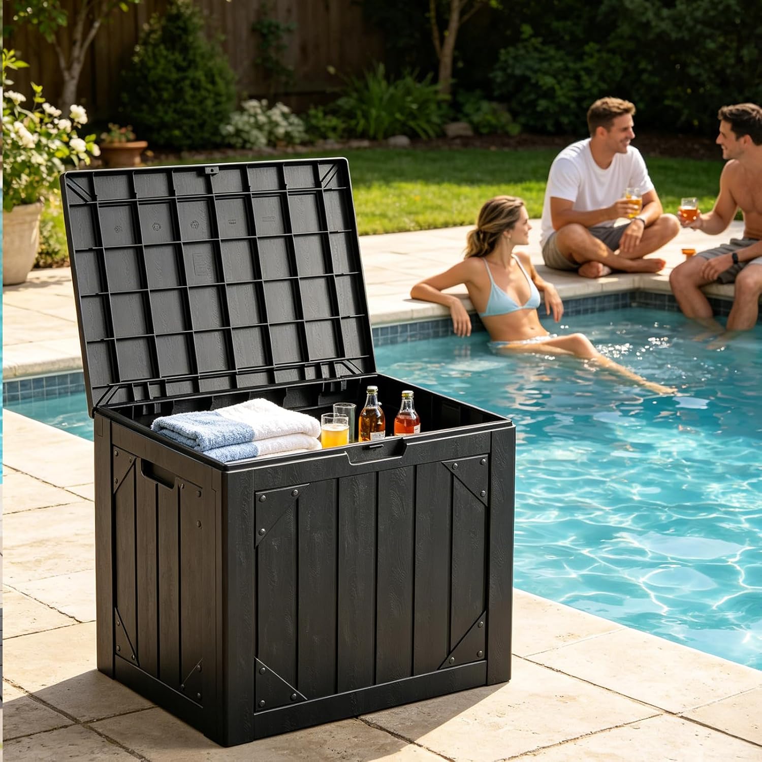 Ящик для хранения на открытом  – обзор и цена Garden Storage Box