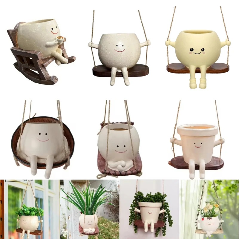 Креативное кресло-качалка/кашп – обзор и цена Garden Swing Chair