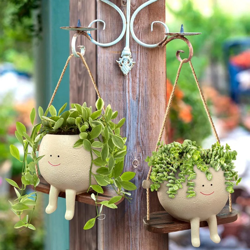 Креативное кресло-качалка/кашп – обзор и цена Garden Swing Chair