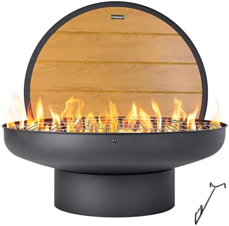 Стол-очаг 32 дюйма с крышкой,  – обзор и цена Fire Pit Bowl