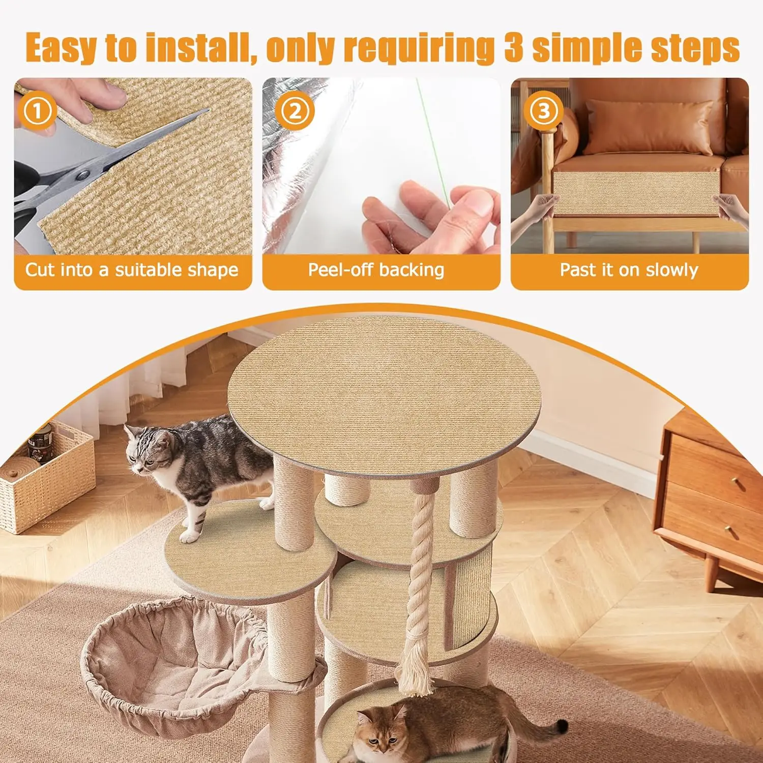 Самоклеящийся коврик-когтеточк – обзор и цена Outdoor Furniture Leg Protectors